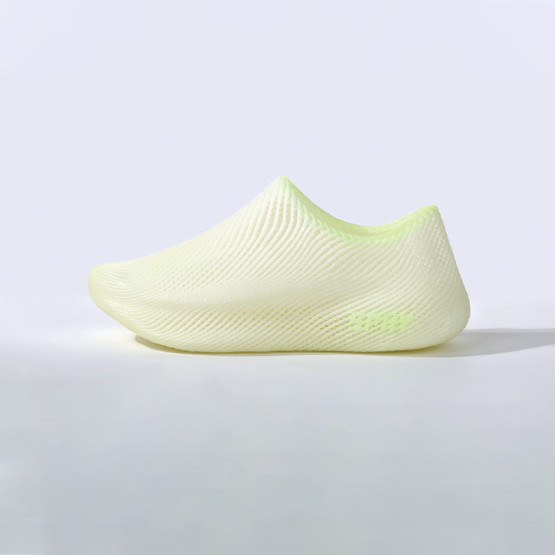 Nebula Runner Flux——3D Printed Shoes White Fluorescent Green Edge