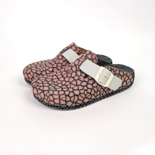 ArchNest——3D Printed Slippers Black And Red Stripes