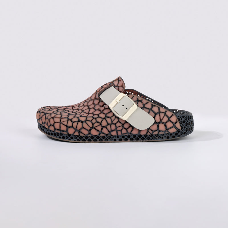 ArchNest——3D Printed Slippers Black And Red Stripes