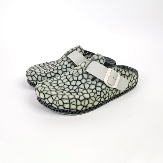 ArchNest——3D Printed Slippers Black And White Stripes
