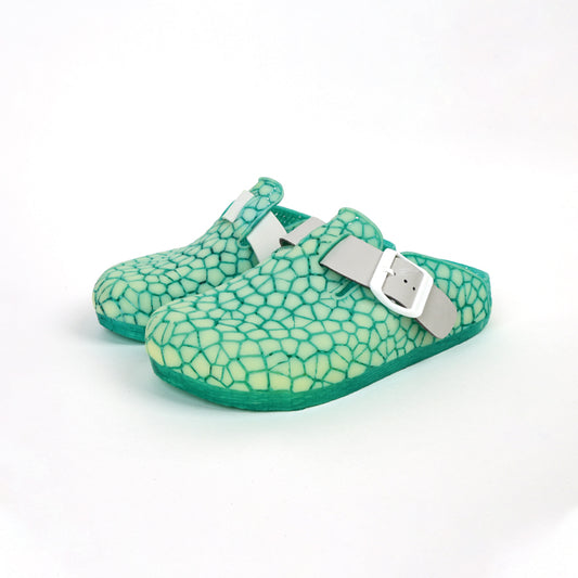 ArchNest——3D Printed Slippers Green Stripes