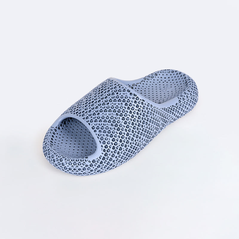 HexaFlow——3D Printed Slippers Light Blue