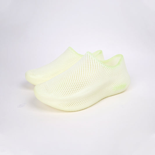Nebula Runner Flux——3D Printed Shoes White Fluorescent Green Edge